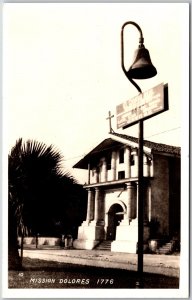 Misson Dolores San Francisco California CA Real Photo RPPC Postcard