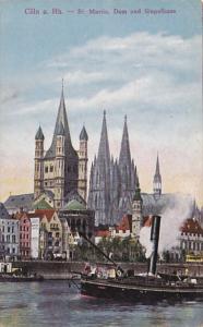 Germany Koeln St Martin Dom und Stapelhaus