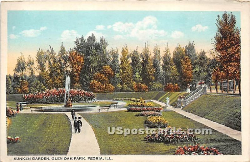Sunken Garden, Glen Oak Park - Peoria, Illinois IL  