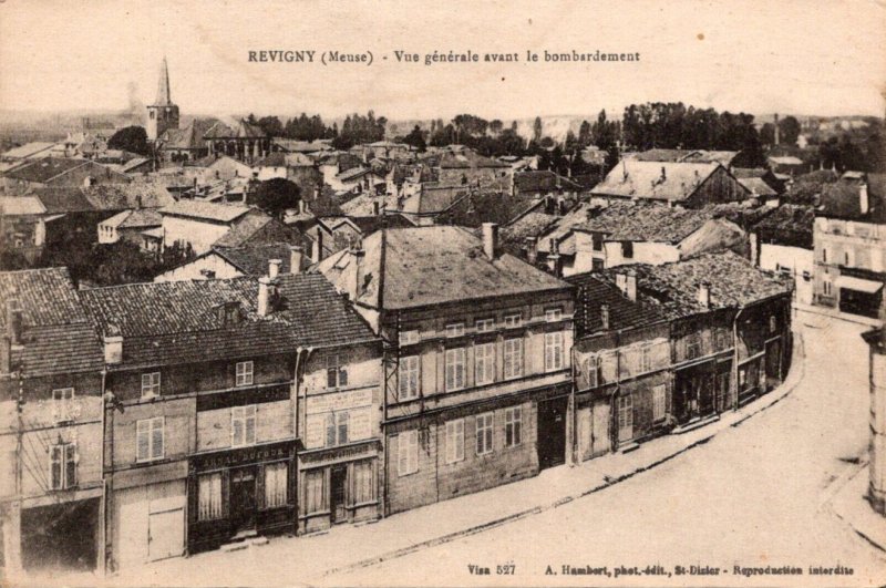 France Revigny Vue generale avant le bombardement