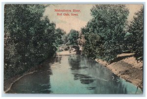 1909 View Of Nishnabotna River Red Oak Iowa IA Posted Antique Postcard