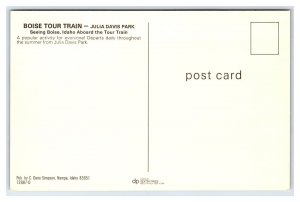 Postcard Boise Tour Train Julia Davis Park Boise Idaho