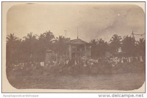 Panama Typical Town Scene Canal Zone Real Photo