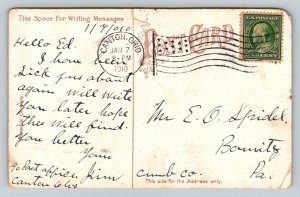 1910  Post Office   Canton  Ohio   Postcard