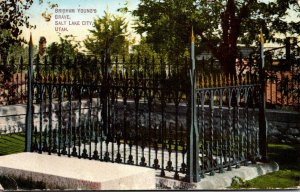 Utah Salt Lake City Brigham Young's Grave 1912