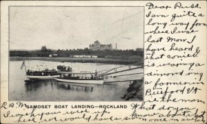 Rockland Maine ME Samoset Hotel Boat Landing c1910 Vintage Postcard