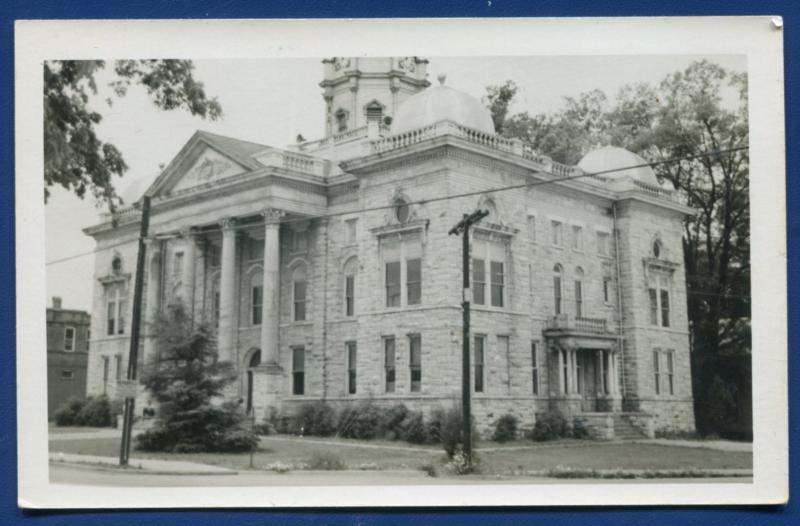 Columbiana Alabama al Shelby County Court House real photo postcard RPPC