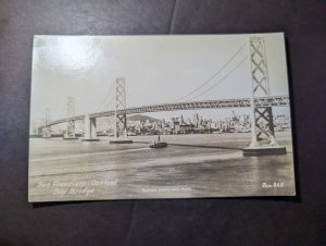 Mint USA RPPC Postcard San Francisco Oakland Bay Bridge