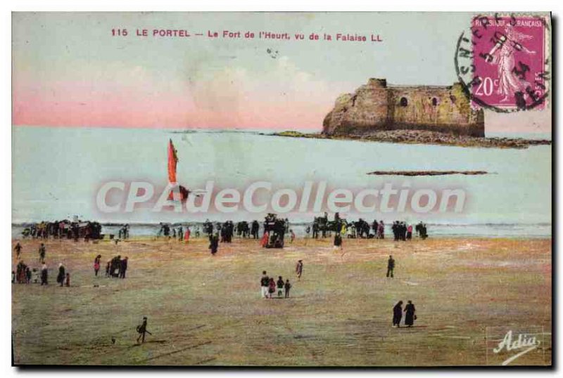 Postcard The Old Fort portel of Striking view of the Cliff