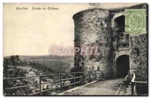 Belgie Belgium Old Postcard Bouillon castle Entree