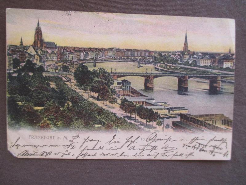 Early 1900s Germany Picture Postcard - Frankfurt (Front Only) (VV122)