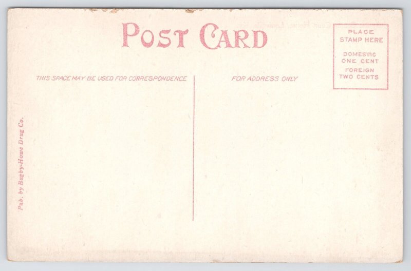 State View~Louisville KY~Jefferson Co Courthouse~2 Story~Jefferson Statue~Vtg PC