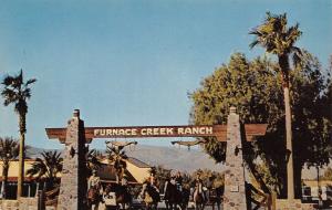 Death Valley CA Furnace Creek Dude Ranch~Stone & Wood Arch Entrance 1950s