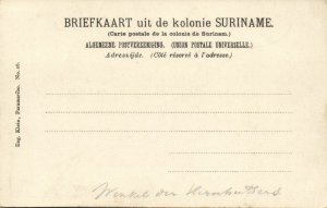 suriname, PARAMARIBO, Steenbakkersgracht, Bokkobrug (1899)