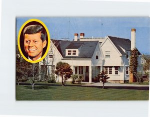 Postcard President John F. Kennedy's Summer Home, Hyannis Port, Massachusetts