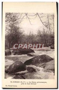 Postcard Old St Junien H V Glane near the picturesque Gue Giraud