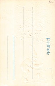 Pentecost Humanized Dwarf Cutting Tree Bird Nest Mushroom embossed postcard C318