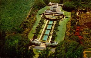 Hawaii Oahu Laie Aerial View Of The Mormon Temple