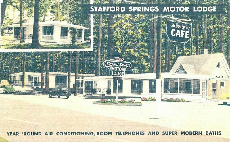 MWM 1940s Stafford Springs Mississippi Motor Lodge Postcard roadside 20-66