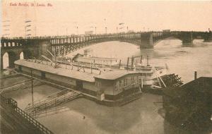 Eads Bridge 1908 ST LOUIS MISSOURI Tom Jones postcard 5026