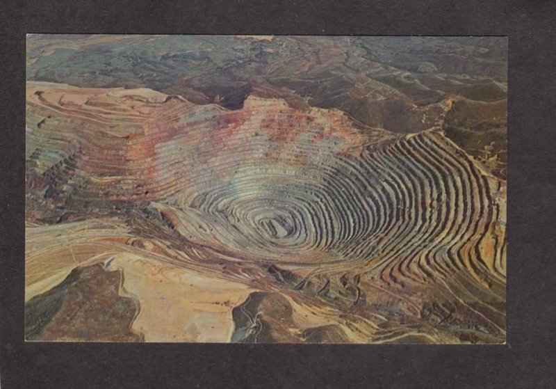 UT Bingham Copper Mine Mining Minerals Salt Lake City Utah Postcard Oquirrh MTN