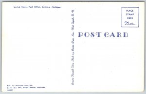 Lansing Michigan 1950s Postcard United States Post Office