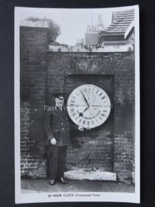 Shepherd Gate 24 Hour Clock - The Royal Greenwich Observatory - Old RP Postcard