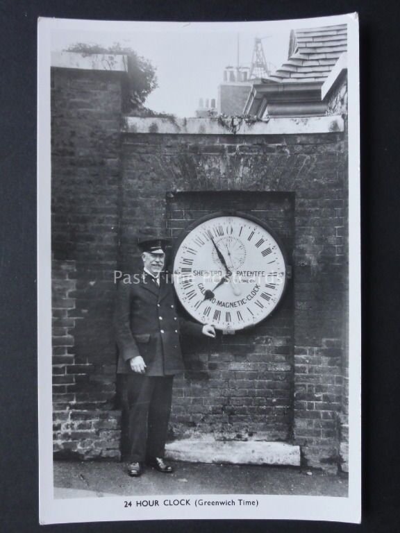 Shepherd Gate 24 Hour Clock - The Royal Greenwich Observatory - Old RP Postcard