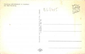 BG7415 hotel molkenhaus hocharz bad harzburg   germany CPSM 14x9cm