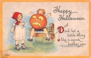 Halloween postal used unknown 