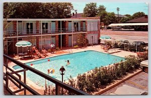 Heart Of Spartanburg Motel South Carolina Ultra Modern Room Building Postcard