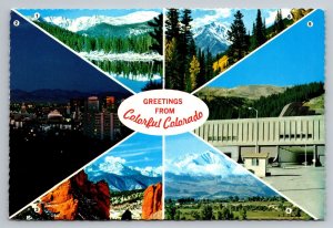 Greetings From Colorful Colorado Vintage Posted 1984 Akron Postcard Multiview