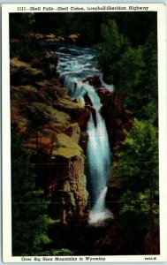 M-9935 Shell Falls Shell Canyon Greybull-Sheridan Highway Over Big Horn Mts WY