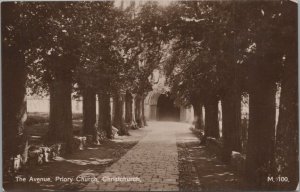 RPPC Postcard The Avenue Priory Church Christchurch New Zealand