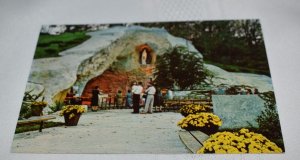 Lourde's Grotto Belleville Illinois Postcard 15934 Hutchinson Photographers