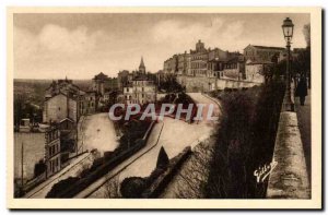 Angouleme Old Postcard Desaix the rampart and Rotondes