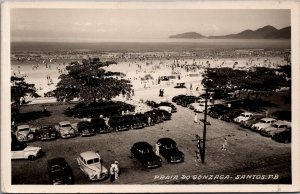 Brazil Sao Paulo Praia Do Gonzaga Santos São Paulo Vintage RPPC C061