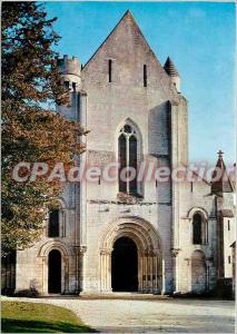 Postcard Modern Fontgombault (Indre) Facade of the Abbey Church twelfth century