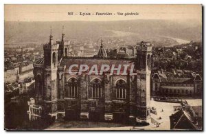 Lyon Old Postcard View Fourviere