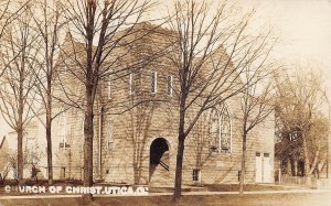 J78/ Utica Ohio RPPC Postcard c1910 Church of Christ Building 324