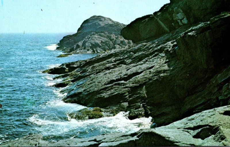 Maine Boothbay Area Monhegan Island Rocks and Cliffs On North Side