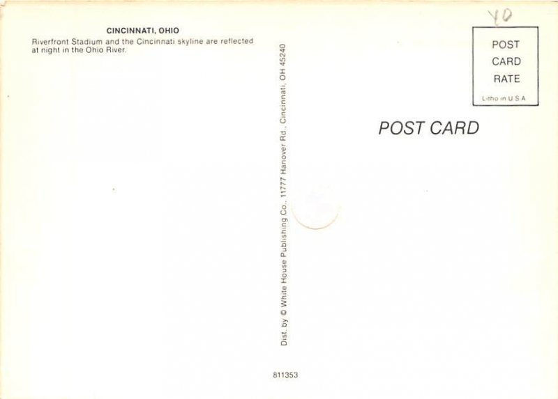 Riverfront Stadium, Cincinnati, Ohio  