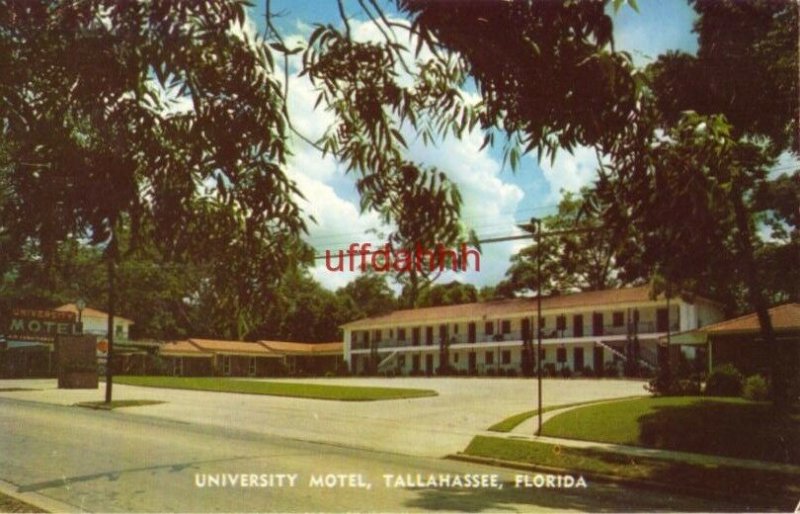 UNIVERSITY MOTEL. Downtown TALLAHASSEE, FL 1967