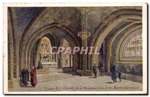 Old Postcard Cryple the chapel of the recognition of the Marne Dormans