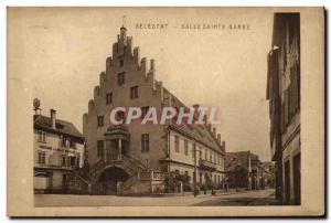 VINTAGE POSTCARD Selestat Room Sainte Barb