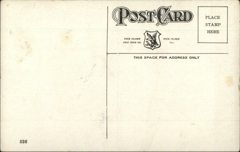 Moline IL Dynamo Fire Room Peoples Power Co c1910 Postcard