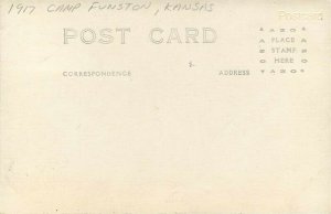 Military, Camp Funston? Kansas Barracks, RPPC