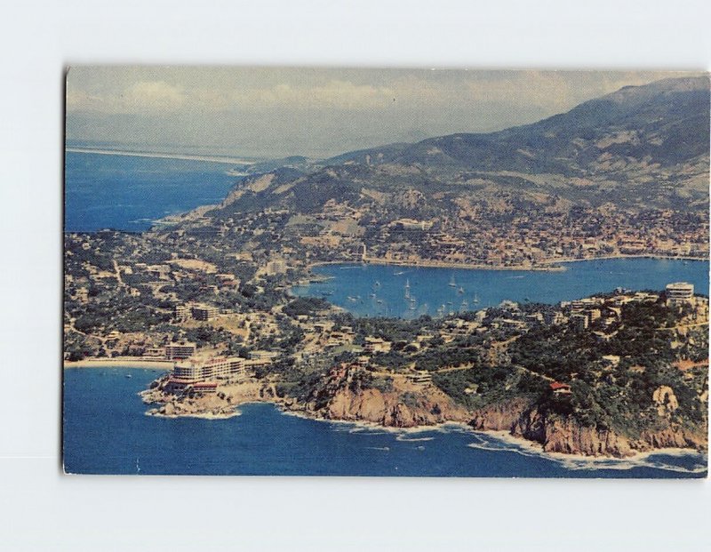 Postcard The Riviera of the Americas Aerial View of Acapulco Mexico