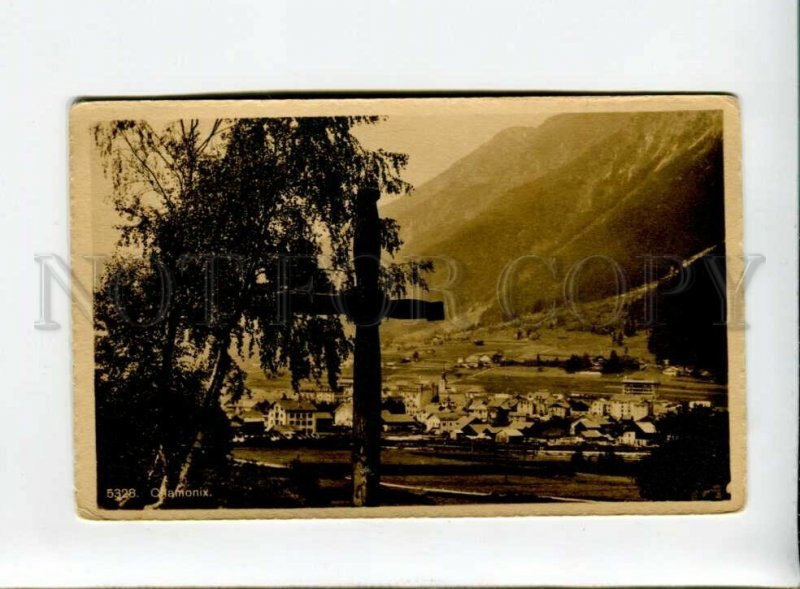 3159985 France CHAMONIX Crave CROSS Vintage postcard