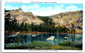 M-102836 Twin Peaks & Lake Sequoia National Park California USA